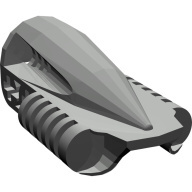 Lego chodidlo 3x5x1 2/3, tmavě šedá lesklá (4164331)